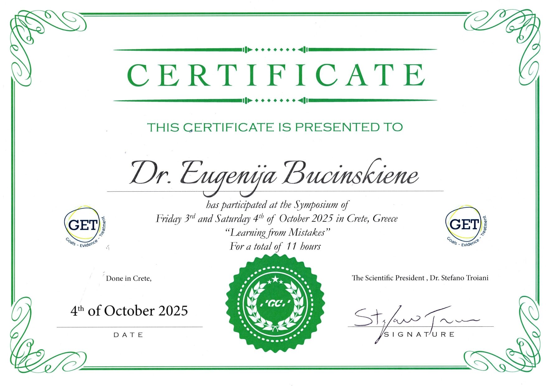 Certificate image