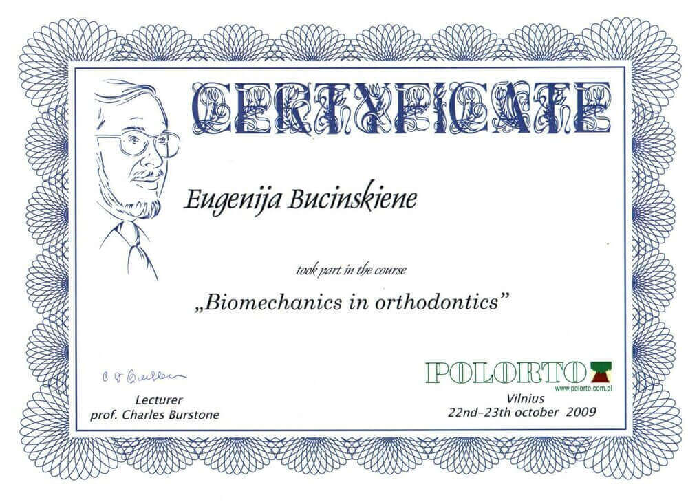 Eugenija B. Sertifikatas