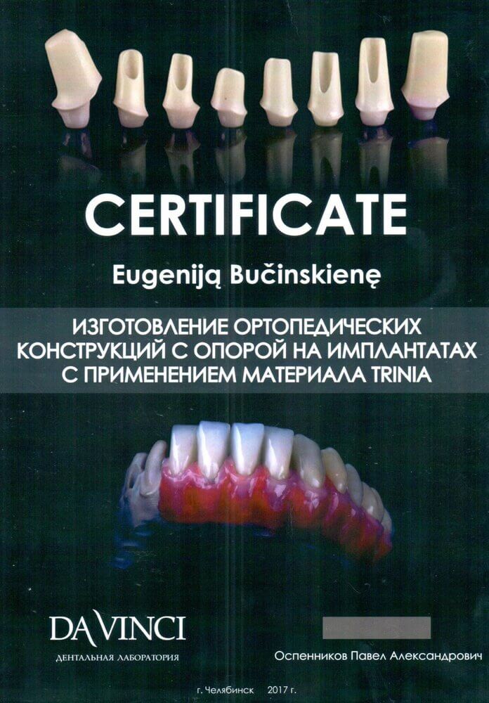 Eugenija sertifikatas