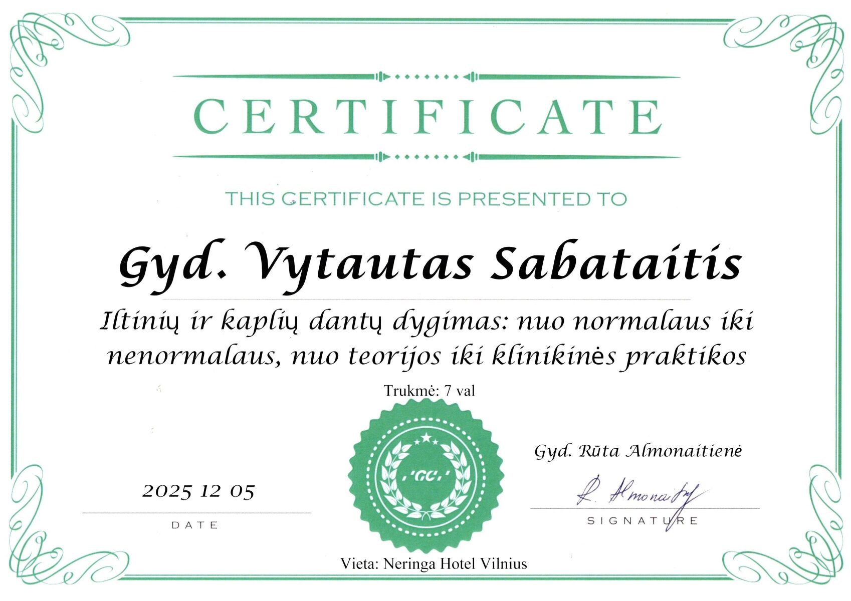 Certificate image