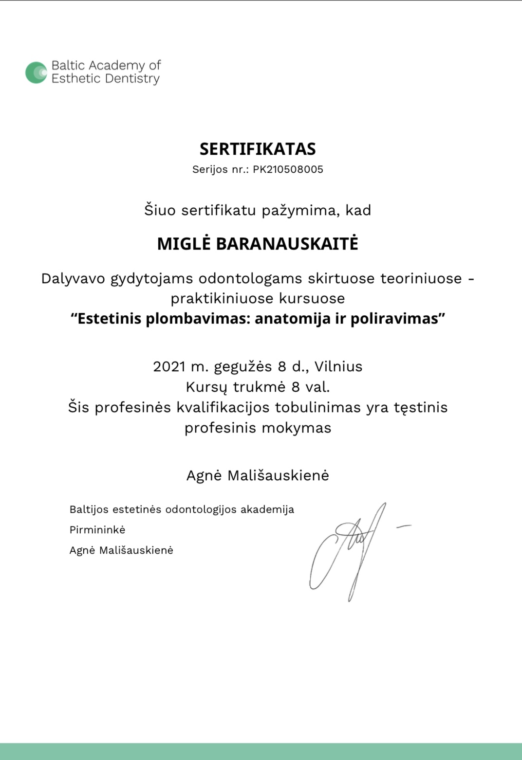 Certificate image