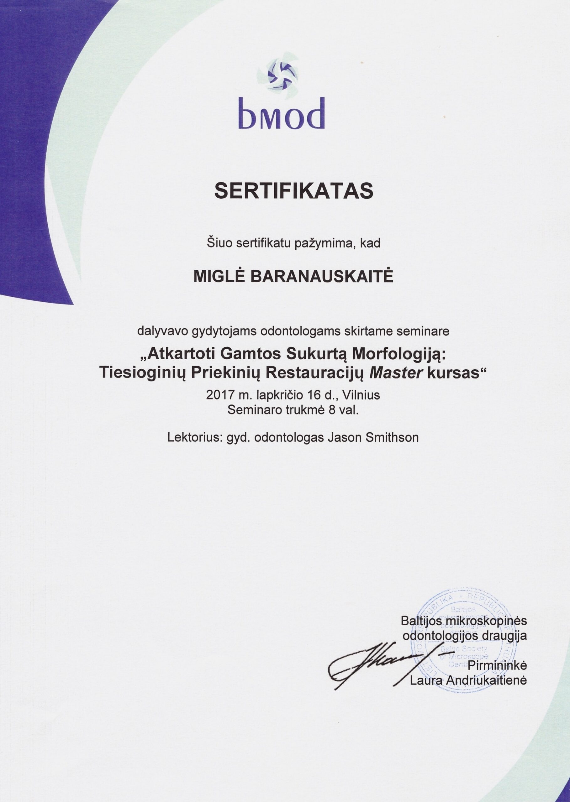 Certificate image