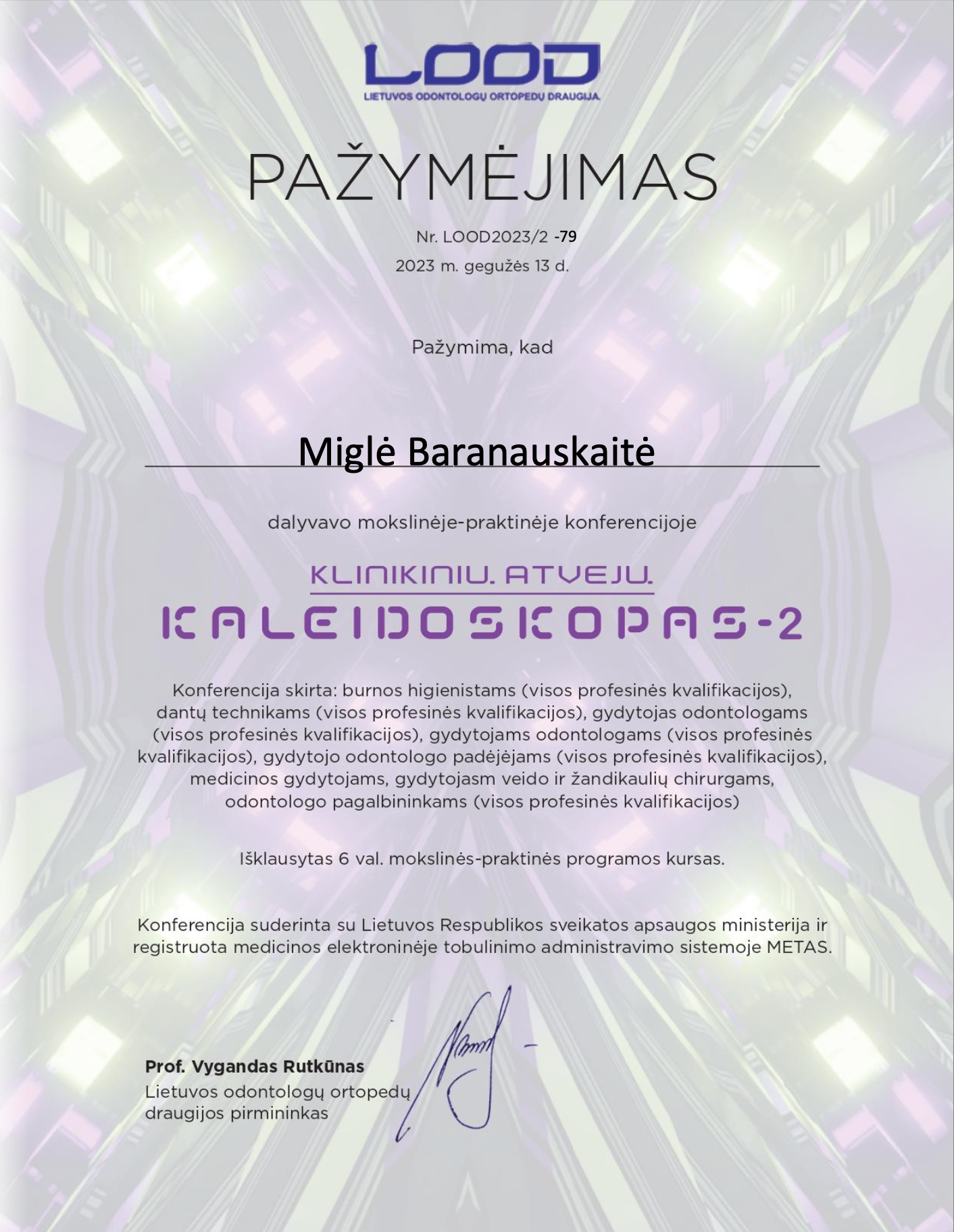 Certificate image